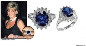 Lady Di and her engagement ring: Sapphire and Diamonds