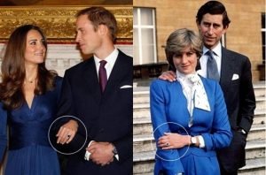 Kate Middleton Wearing Diana's Engagement Ring, For Her Engagement With Diana's Elder Son, Prince Williams
